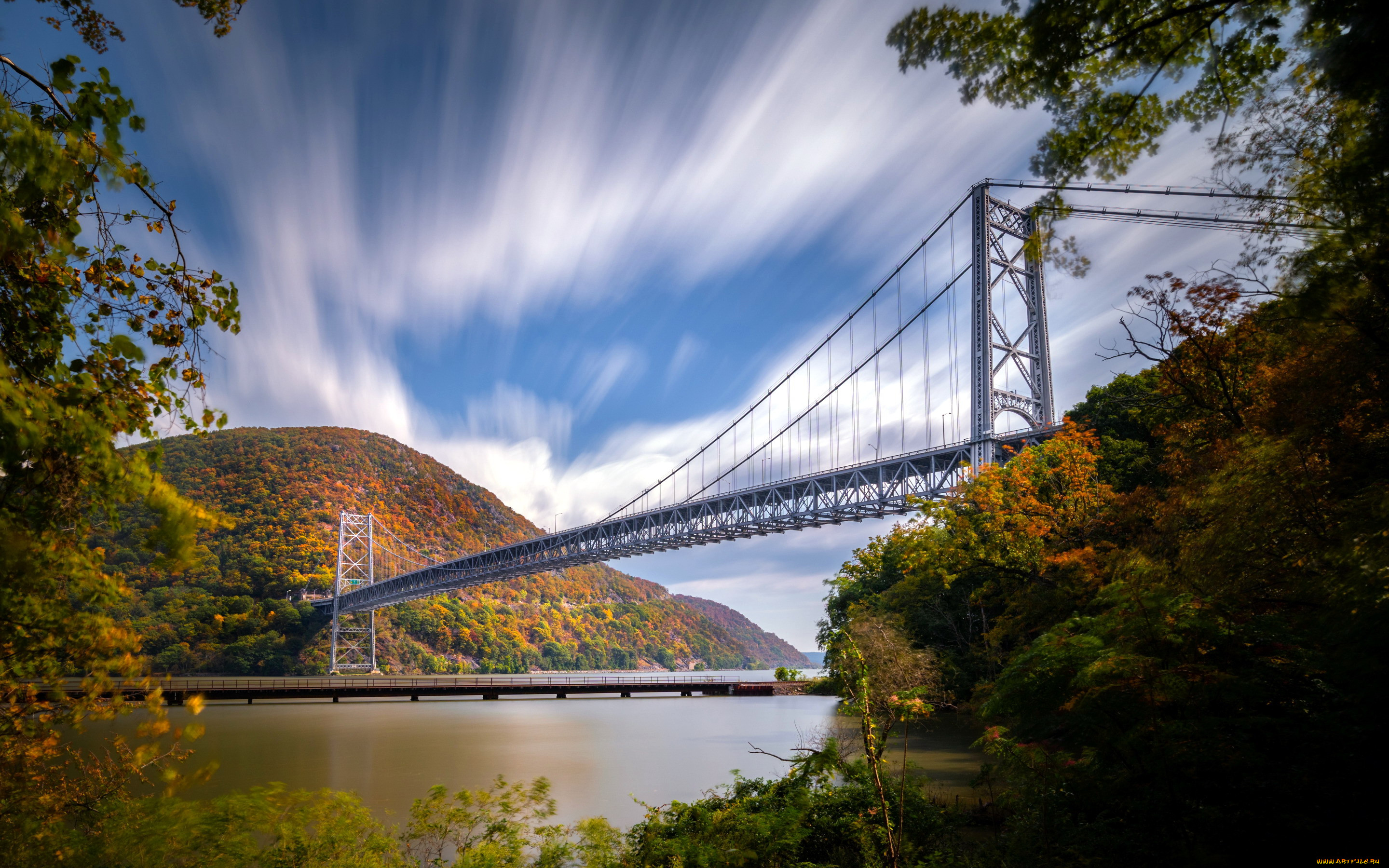 hudson river,  purple heart veterans memorial bridge,  new york state, , - , , 